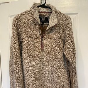 True Grit Frosty Tipped Pile 1/2 Zip Pullover